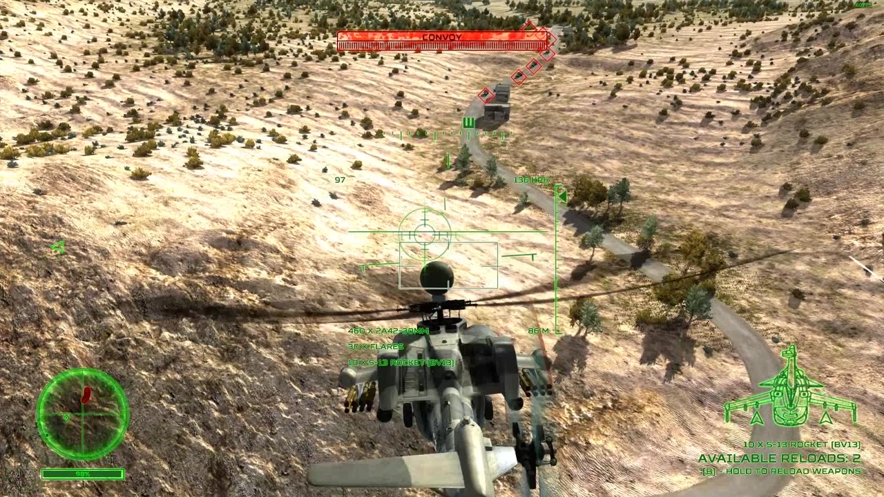 A Nice Soothing Mi-28 Attack Run run at a Convoy. (DEATH FROM ABOVE)