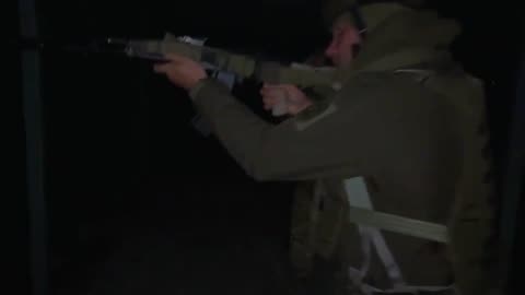 Last night, during an air attack, a mobile fire group of the National Guard destroyed a