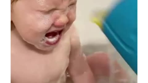 Cute baby funny talk