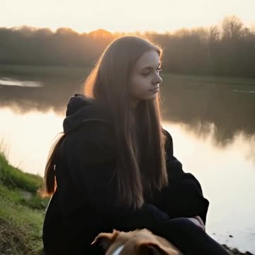 A morning scene by the riverside