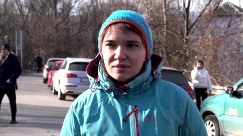 'We are really scared': Ukrainians flee war at home