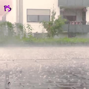 A massive hailstorm surprised people in Bavaria