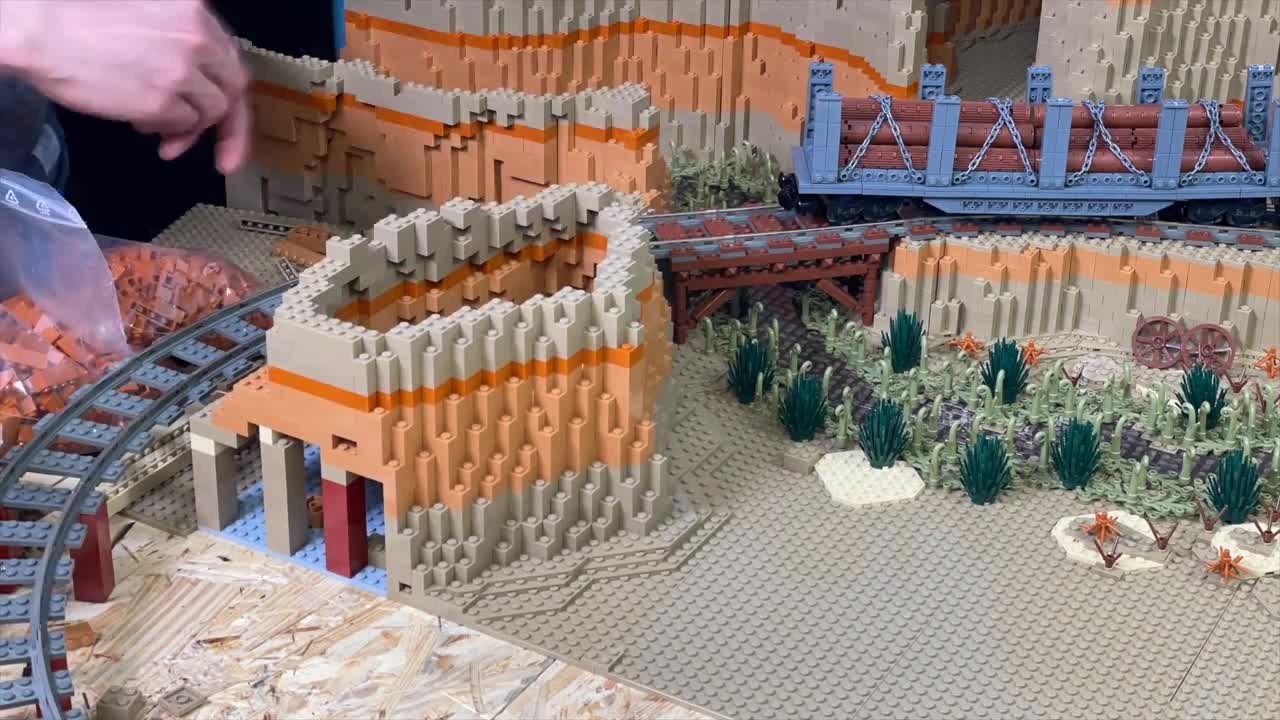 Lego Wild West MOC - Building Canyons