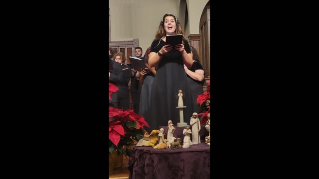 CSU Christmas Concert; Solo by Annalisa