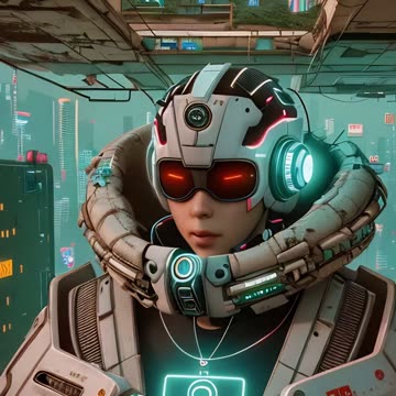 Photo AI Transformations - Cyber Baboon - AI Generated Art, Images, Faces and Videos