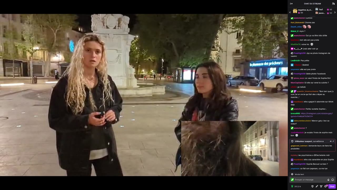2023-04-18 (17bis.1) - Rencontre avec des gens lookés (avec lag) - Twitch Decheterie (avec chat)