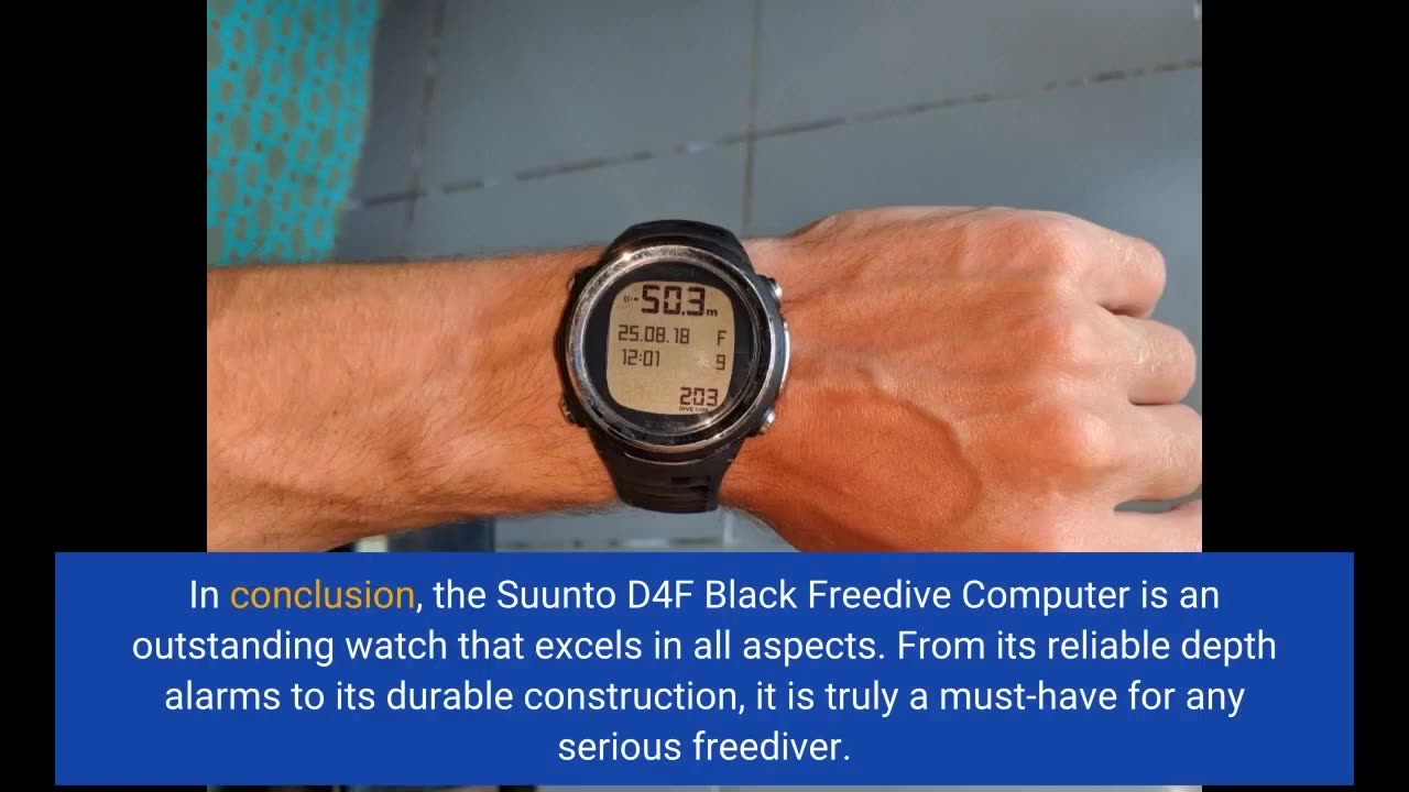 View Comments: Suunto D4F Black Freedive Computer