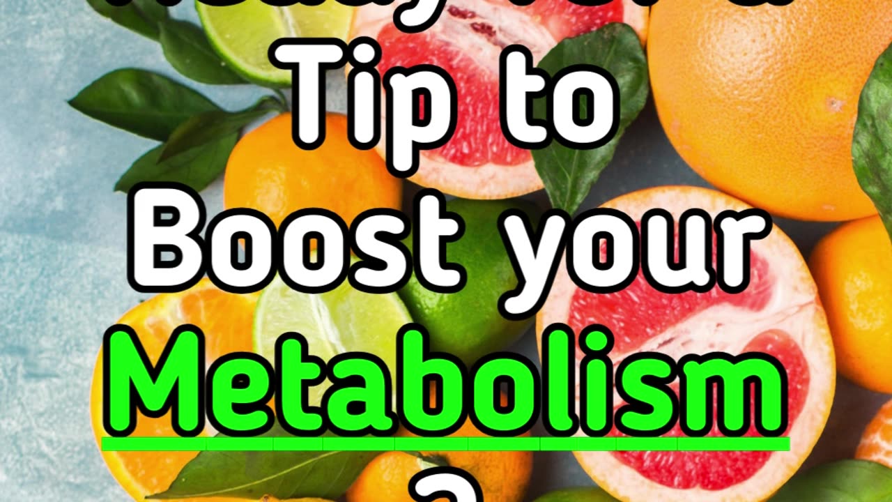 Ready for a Tip to Boost your Metabolism ?