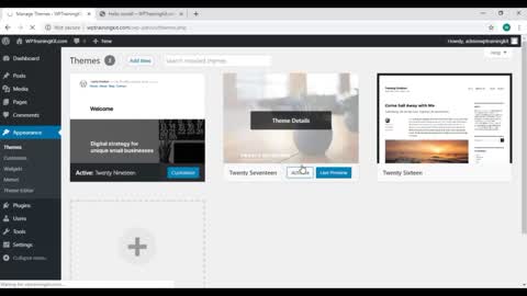 Wordpress Training video #16