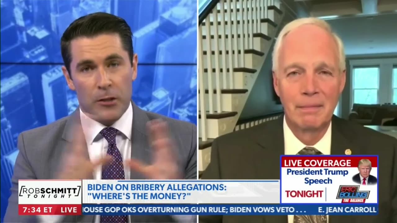 Senator Ron Johnson on Rob Schmitt Tonight 6.13.23