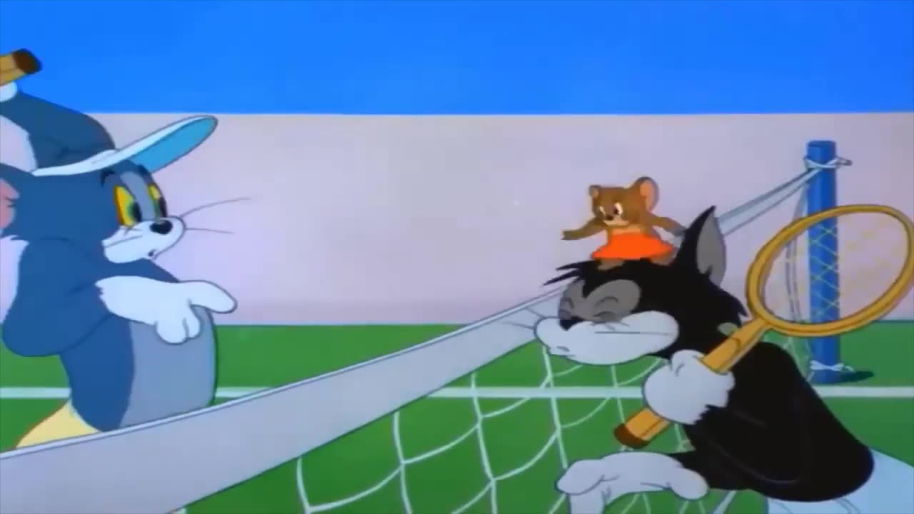 Cartoon video Tom and Jerry....