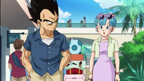 Dragonball Super Bang Zoom vs Funimation Vegeta takes Trunks and Bulma to the Amusement Park