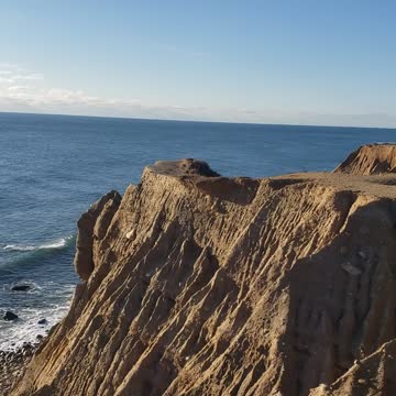 Beautiful sun view from cliff