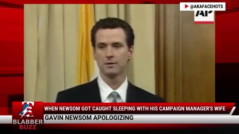 When Newsom Got Caught Sleeping With His Campaign Manager's Wife