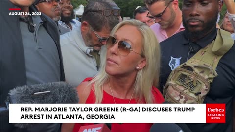 Marjorie Taylor Greene Explodes On Fani Willis, Biden Over Trump Arrest In Georgia