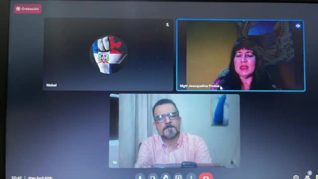 El Dr Fredy Portillo y la abogada Jeacqueline Probst de Panama