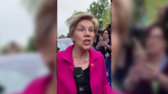 Elizabeth Warren thinks most Americans want abortion but protesters say the opposite