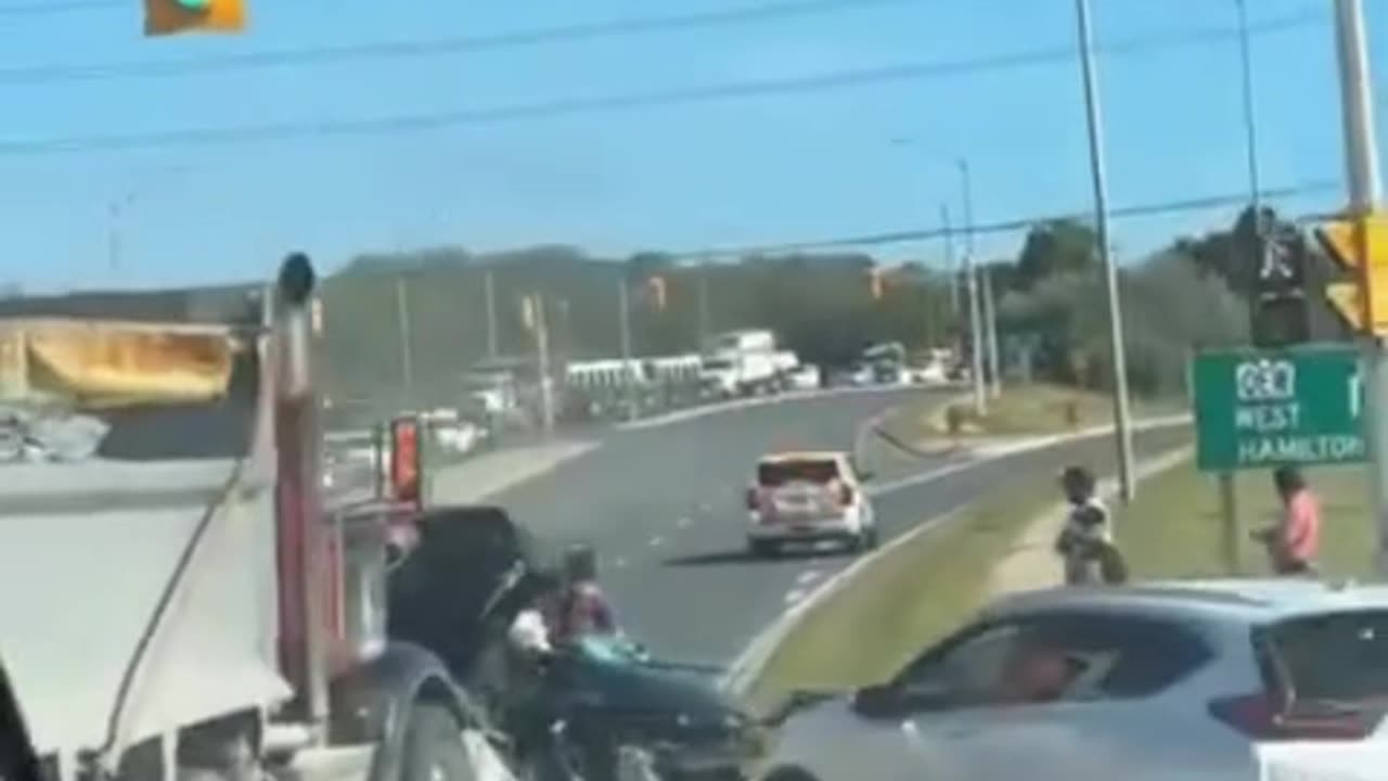 Dump Truck Crash In Mississauga