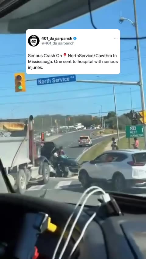 Dump Truck Crash In Mississauga