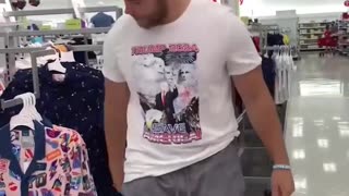 Ethan Schmidt destroys Kid’s Pride propaganda exhibit at Target