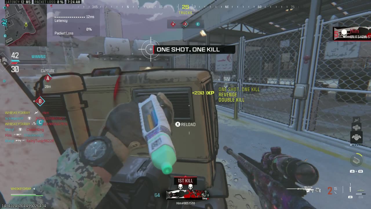 63 - 6 [RUST] - SNIPER - GAME PLAY ON - XBOX - CALL OF DUTY MW3