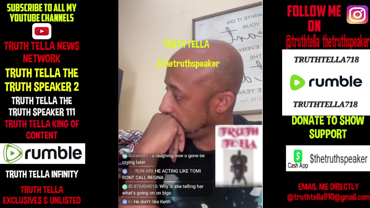 TRUTH TELLA JOINS TRINA B TO ASK HIM SOME COMMON SENSE QUESTIONS HE HAD NO ANSWER FOR