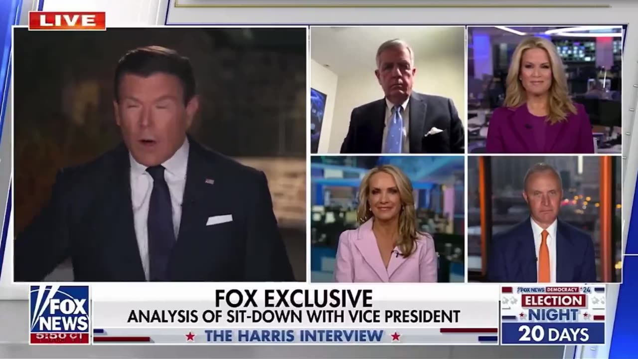 Bret Baier says Kamala's staff was urgently requesting to end the interview