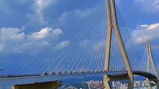 Overpass blue sky