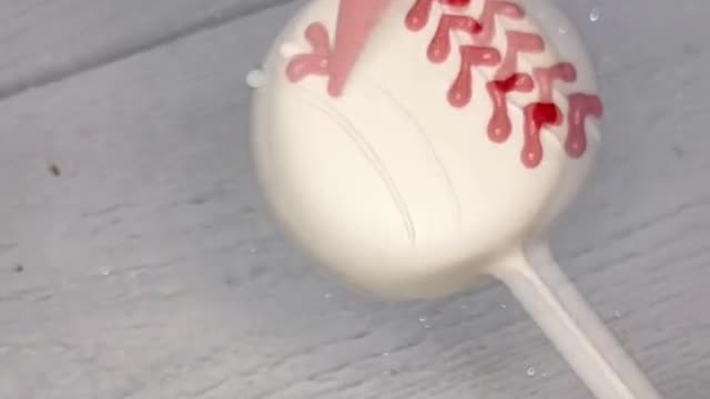 baseball cake pops ⚾️