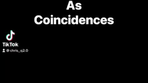 No such thing as coincidence