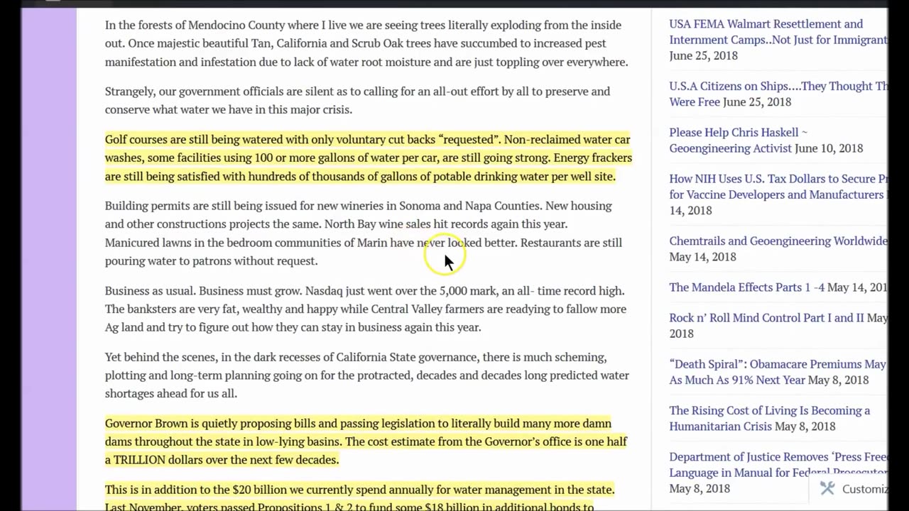 Cal Fires Lies - Directed Energy Weapons and Agenda 21 Implementation
