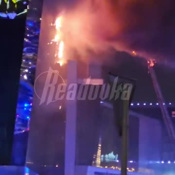 The roof has collapsed over part of the Crocus building