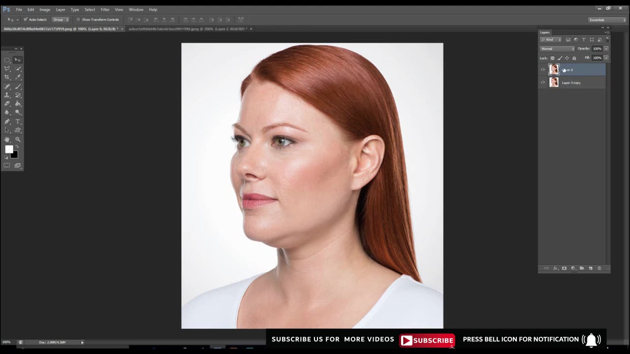 How to Remove Double Chin in Photoshop _ Photoshop Tutorial