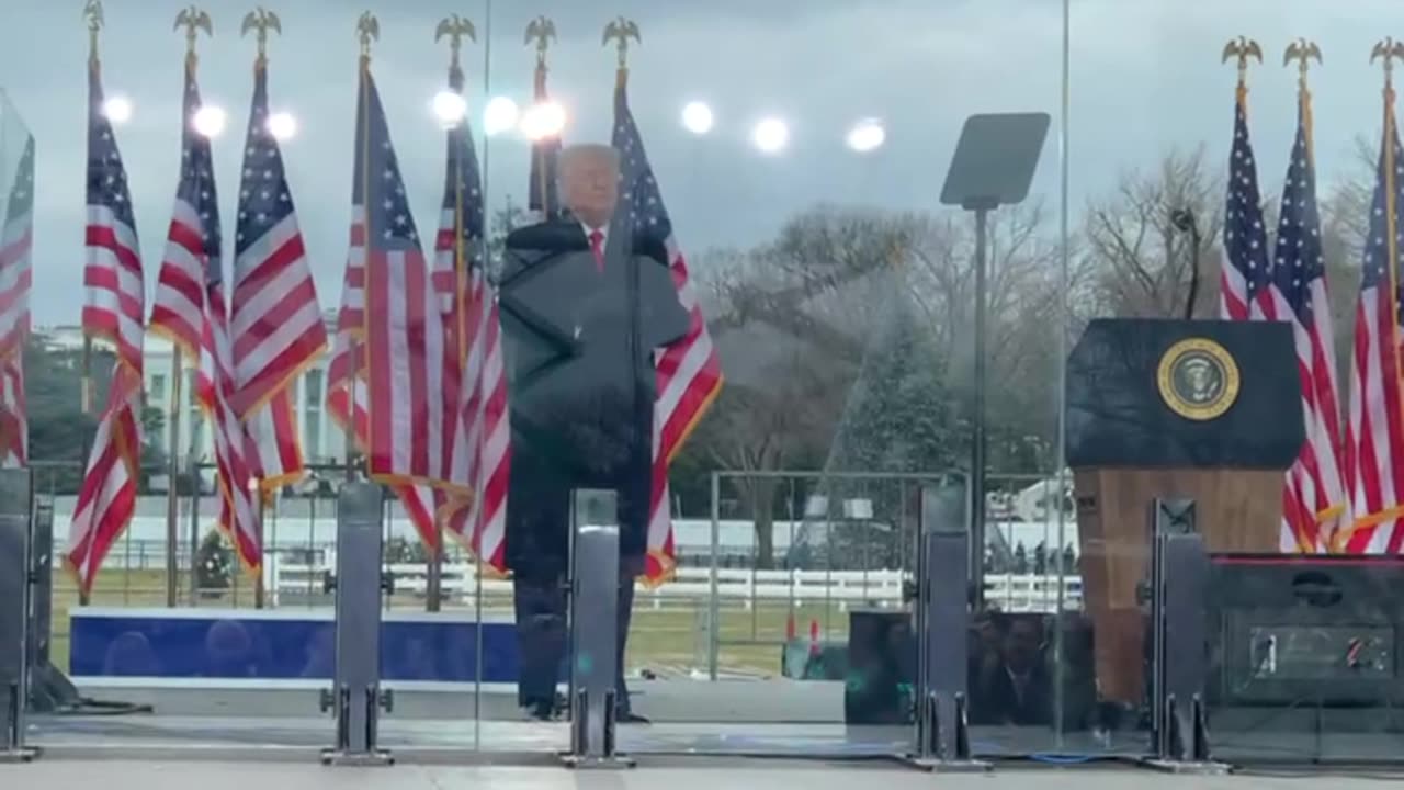 President Trump Arriving on Stage for Rally