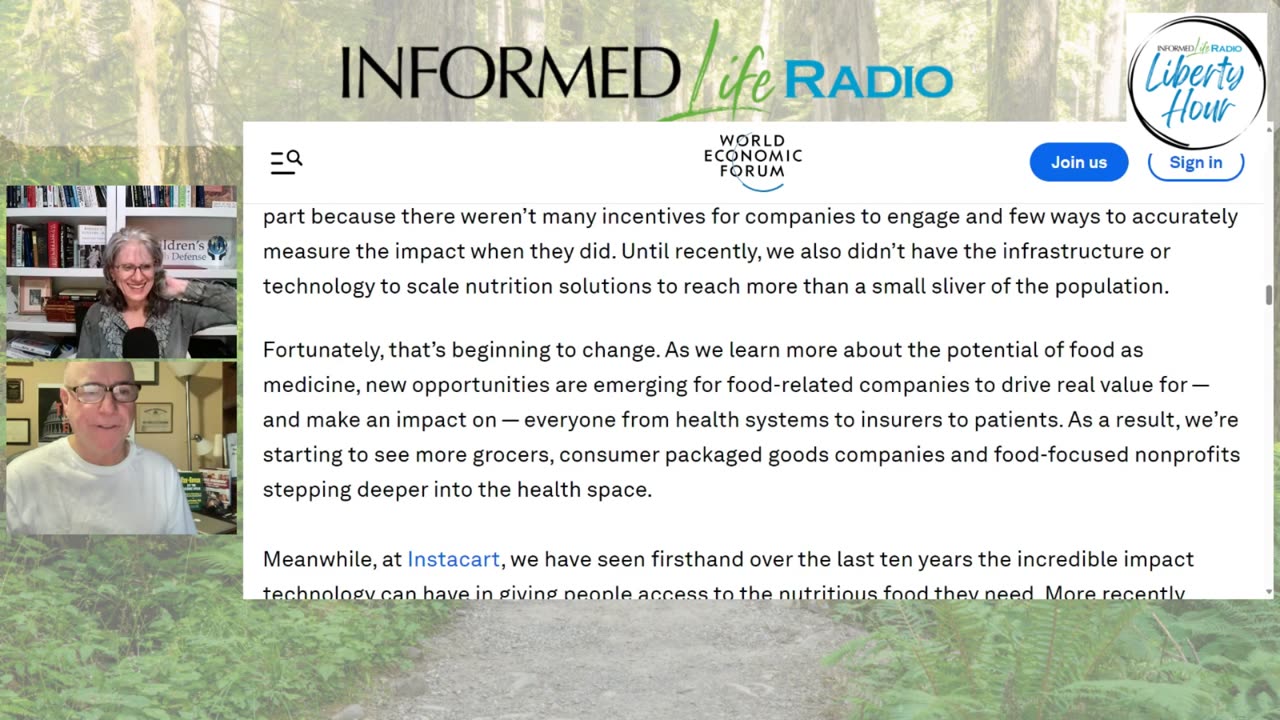 Informed Life Radio 12-08-23 Liberty Hour - Prescriptions for Food?