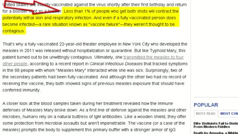 Measles Outbreak Traced To Patient Zero Fully Vaccinated