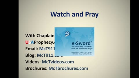 Watch and Pray