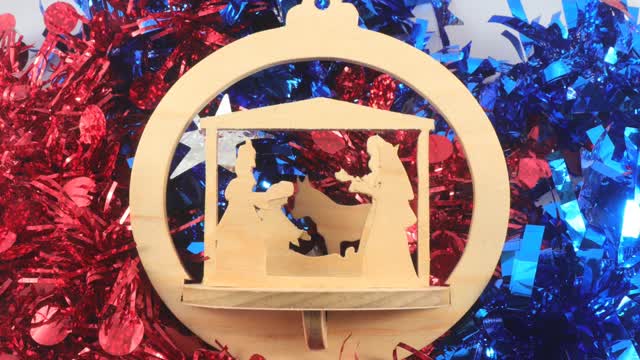 Nativity Ornament, Handmade Christmas Decoration