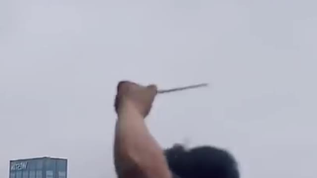 Lightning drop on boy's motion😱😱😱