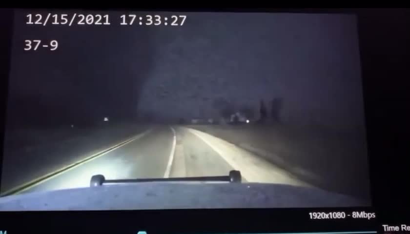 Police Dashcam w/Night Tornadoes