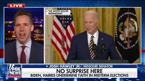 Josh Hawley: Biden making excuses for midterm loss