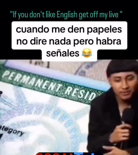So no les gusta entienden Ingles se pueden ir a la verga