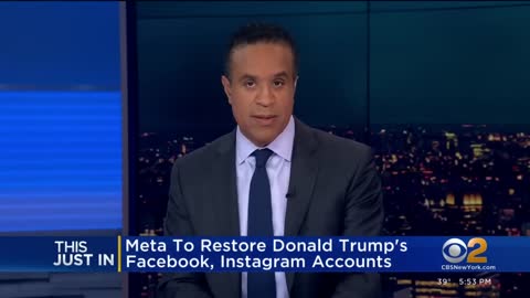 Meta to restore Donald Trump's Facebook, Instagram accounts