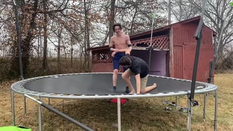 WWE Match on a trampoline: Adam Cole vs Kevin Owens