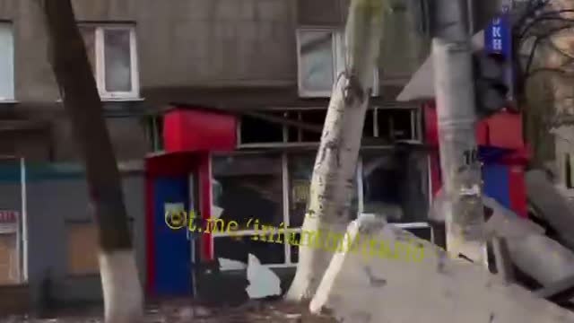 Fresh video from the center of Bakhmut