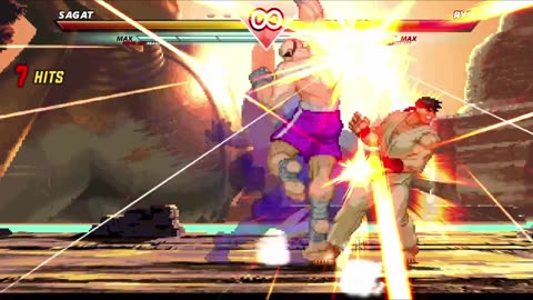 Street Fighter All Stars 1.0 Combos - Sagat