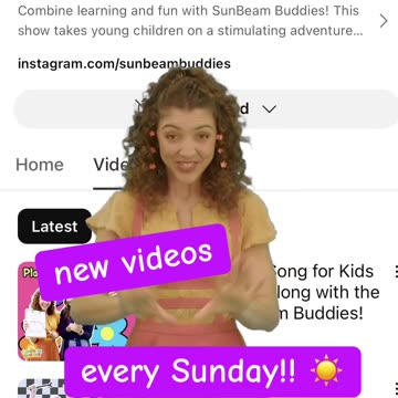 The rumors are true… new SunBeam Buddies episodes, every Sunday!! 🥰🫶🏼