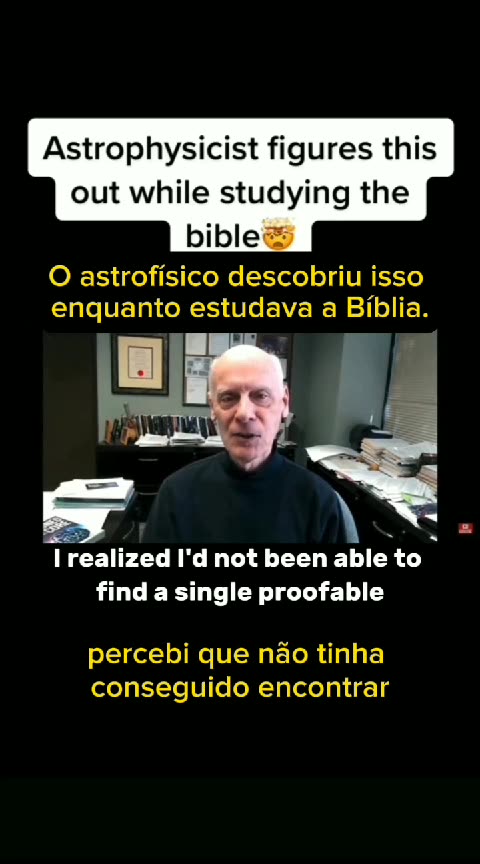 AstroPhysicist studies the Bible • AstroFísico estuda a Bíblia • PT-BR (2023,9,12) 👀☢️🔥