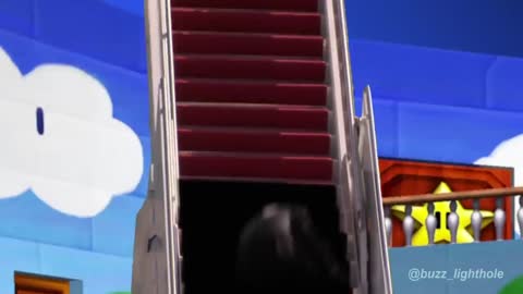 Biden falls down stairs in SM64 world