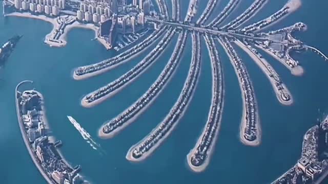 Artificial island in Dubai 🌍 FOLLOW US TO SEE THE WORLD 🌏 . . .